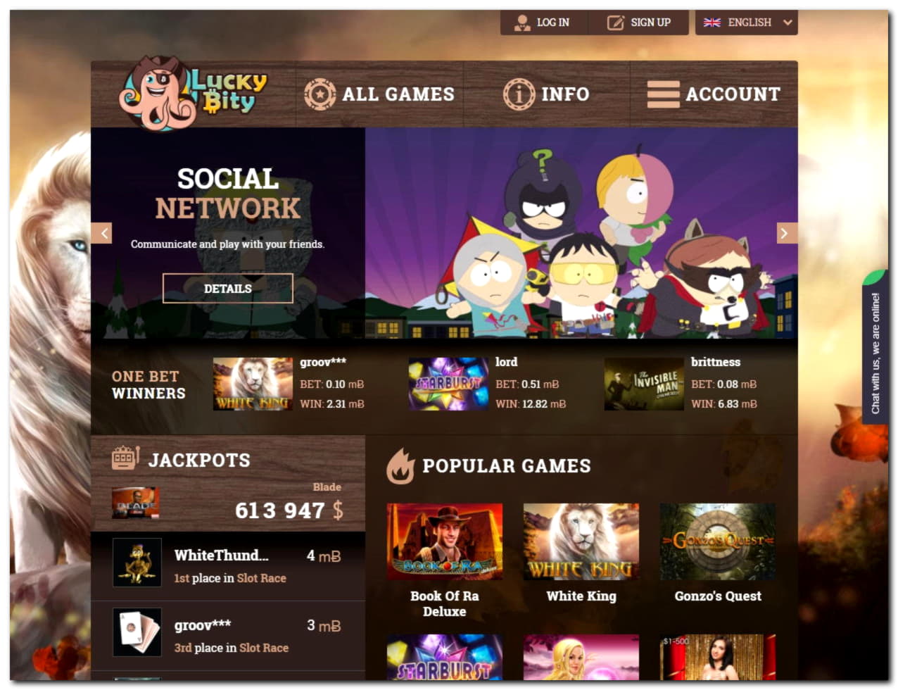 44 free spins casino at BGO Casino