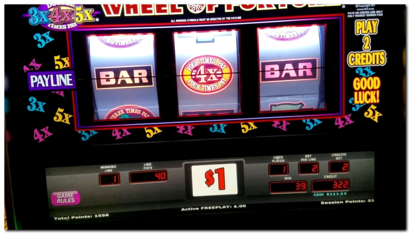 Wheel of fortune slot machine big win