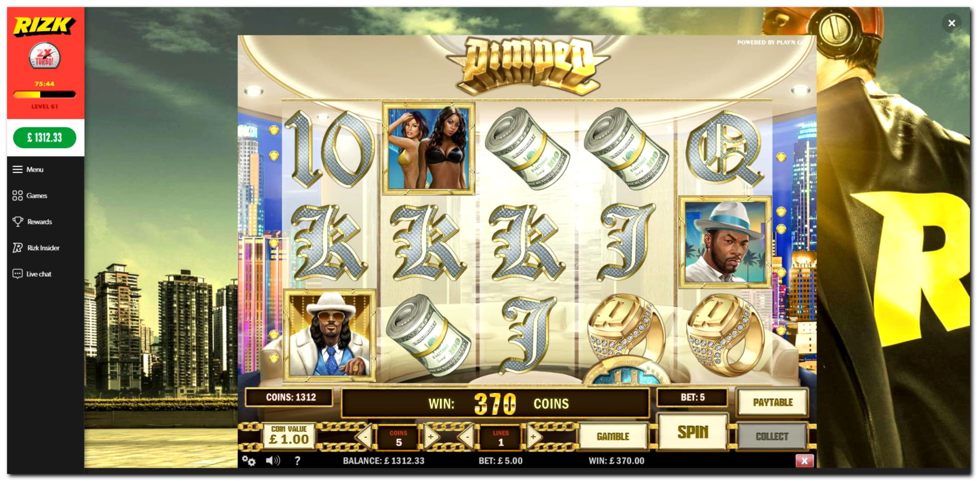 395% Casino Welcome Bonus at Dunder Casino