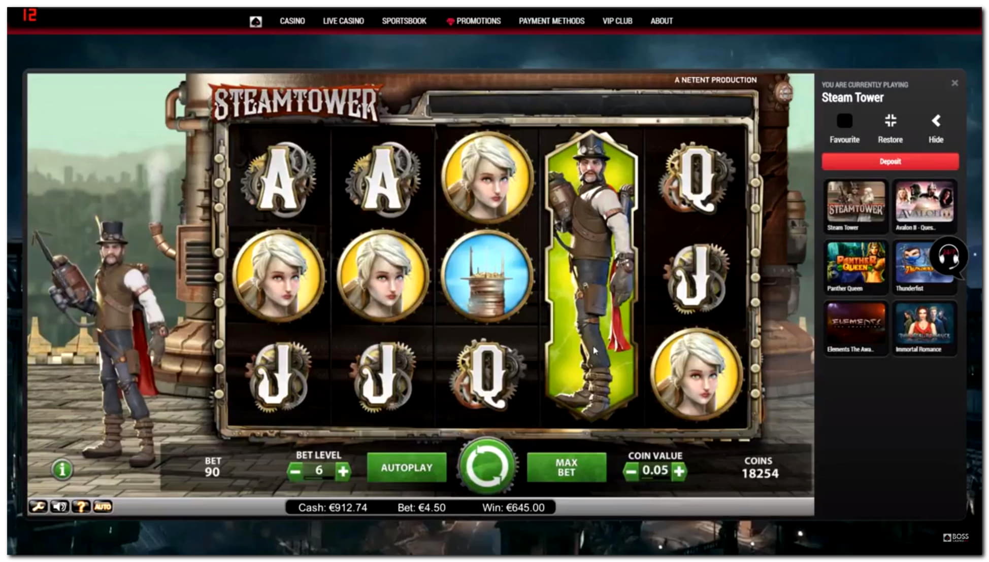 240 Free spins no deposit casino at William Hill Casino