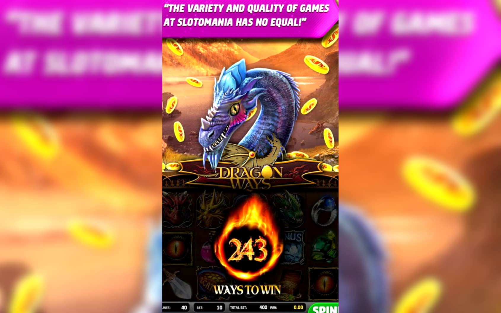 910% Deposit match bonus at Sloty Casino