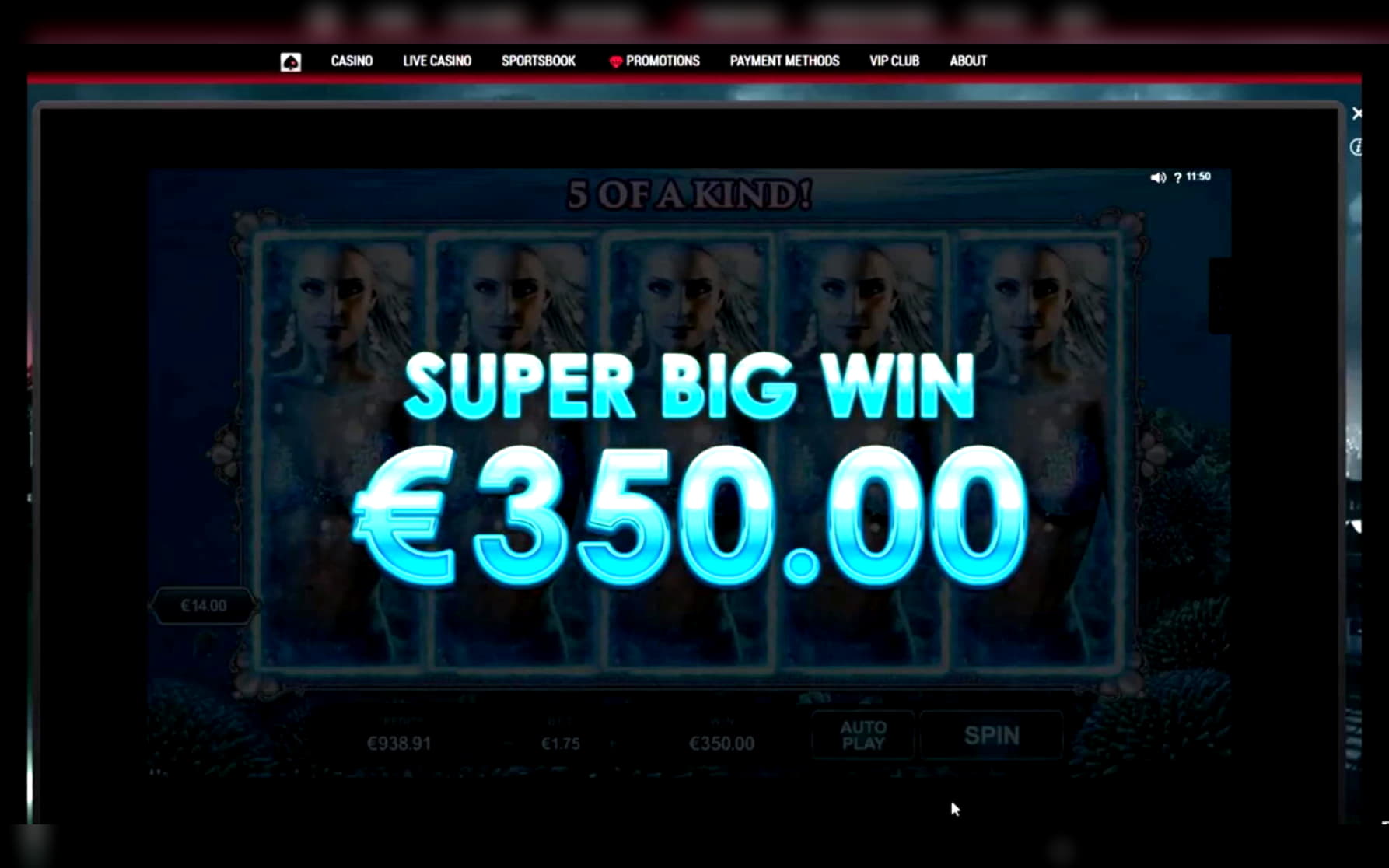 910% Deposit match bonus at Spinrider Casino