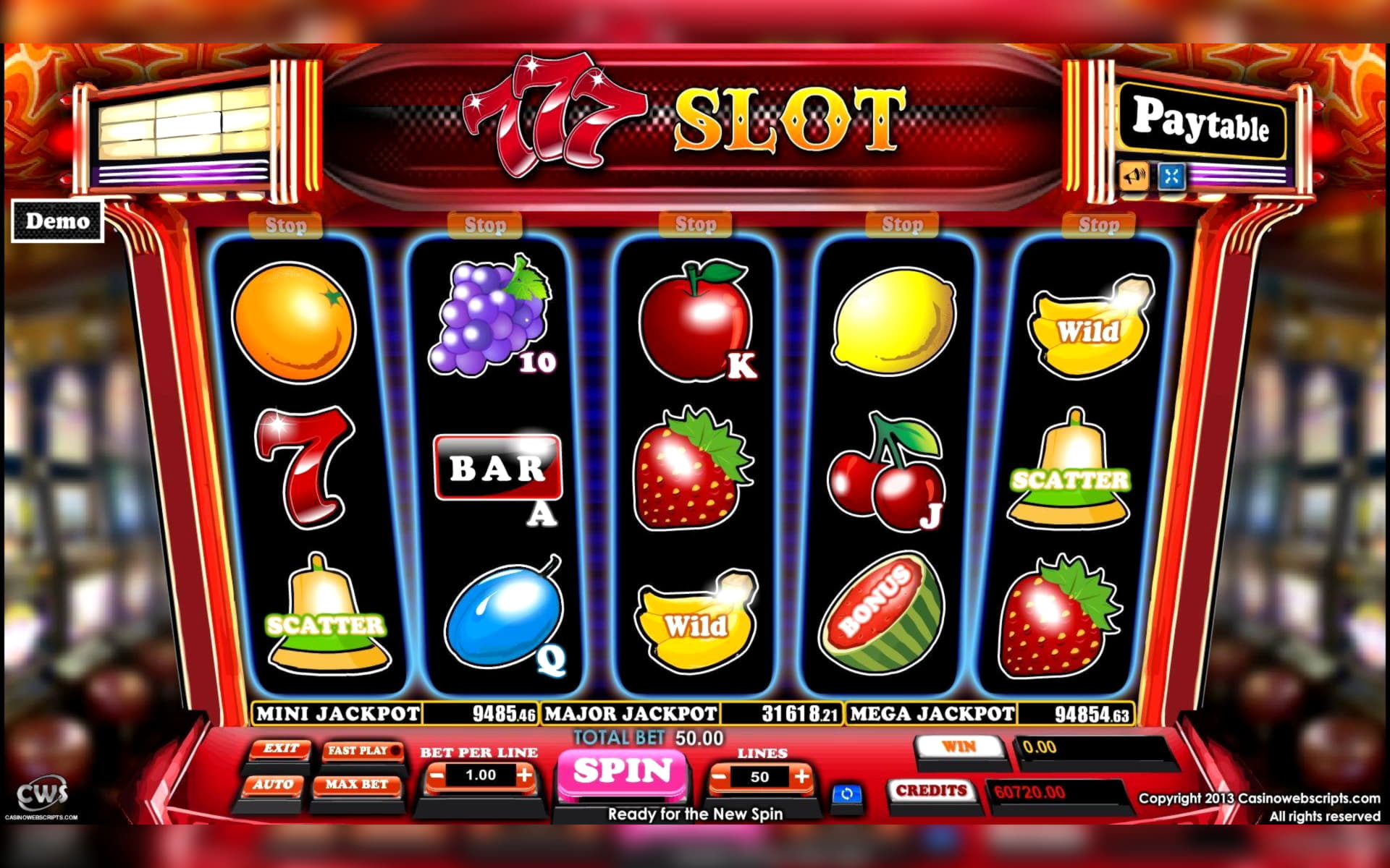 55 FREE SPINS at 7 Sultans Casino