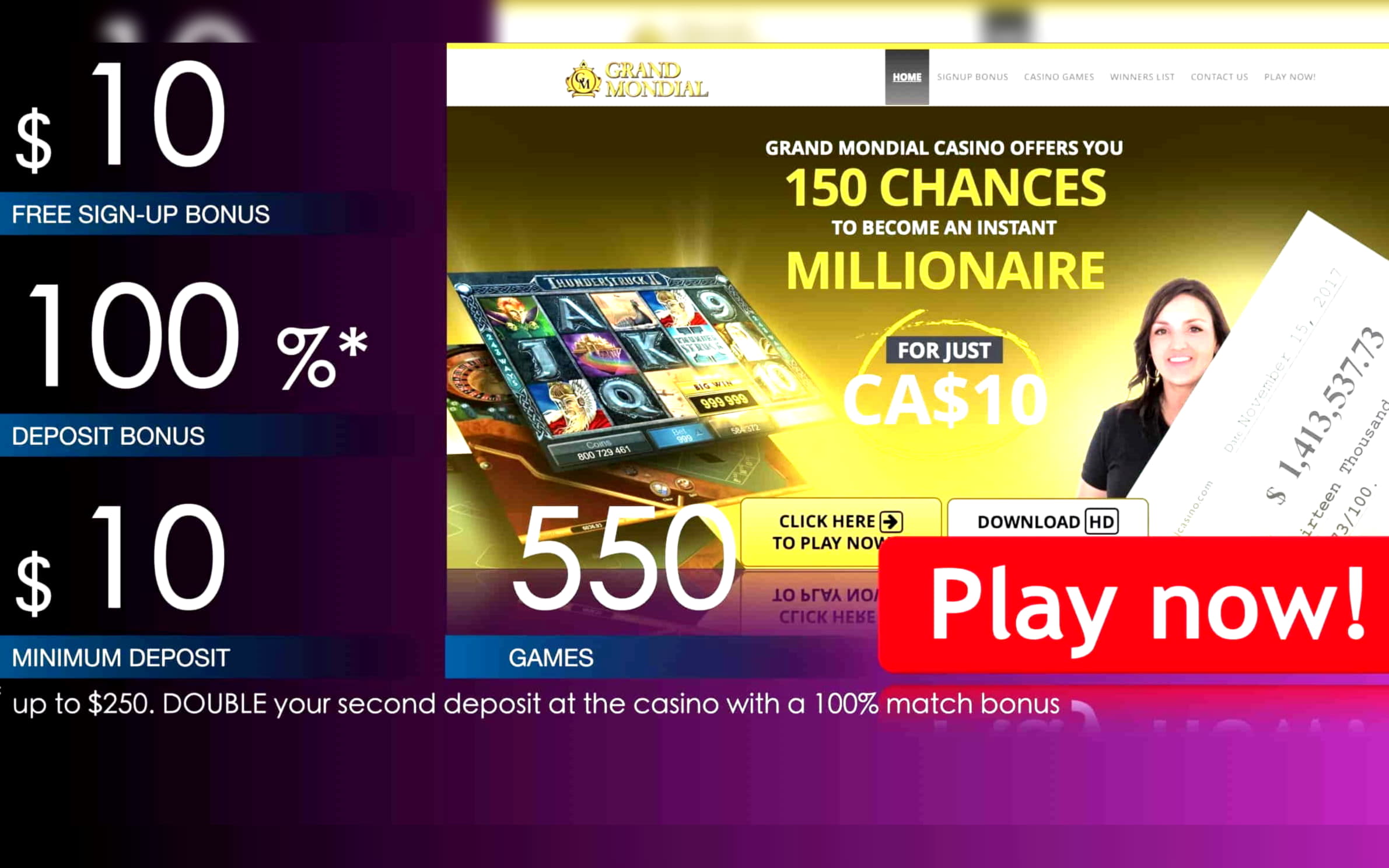 EUR 4275 No Deposit Casino Bonus at Dunder Casino