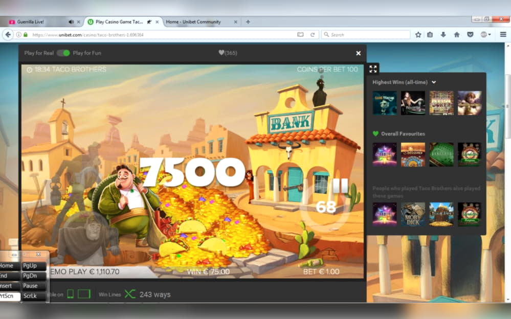 110 FREE Spins at Video Slots Casino