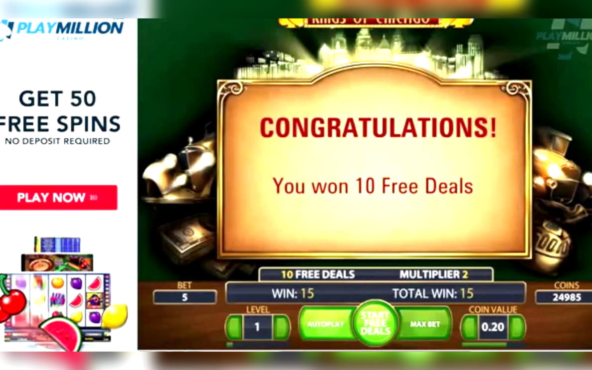 165 Free spins casino at Slots Million Casino