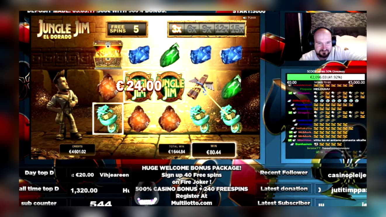 EUR 480 Free Chip Casino at Vera and Jhon Casino