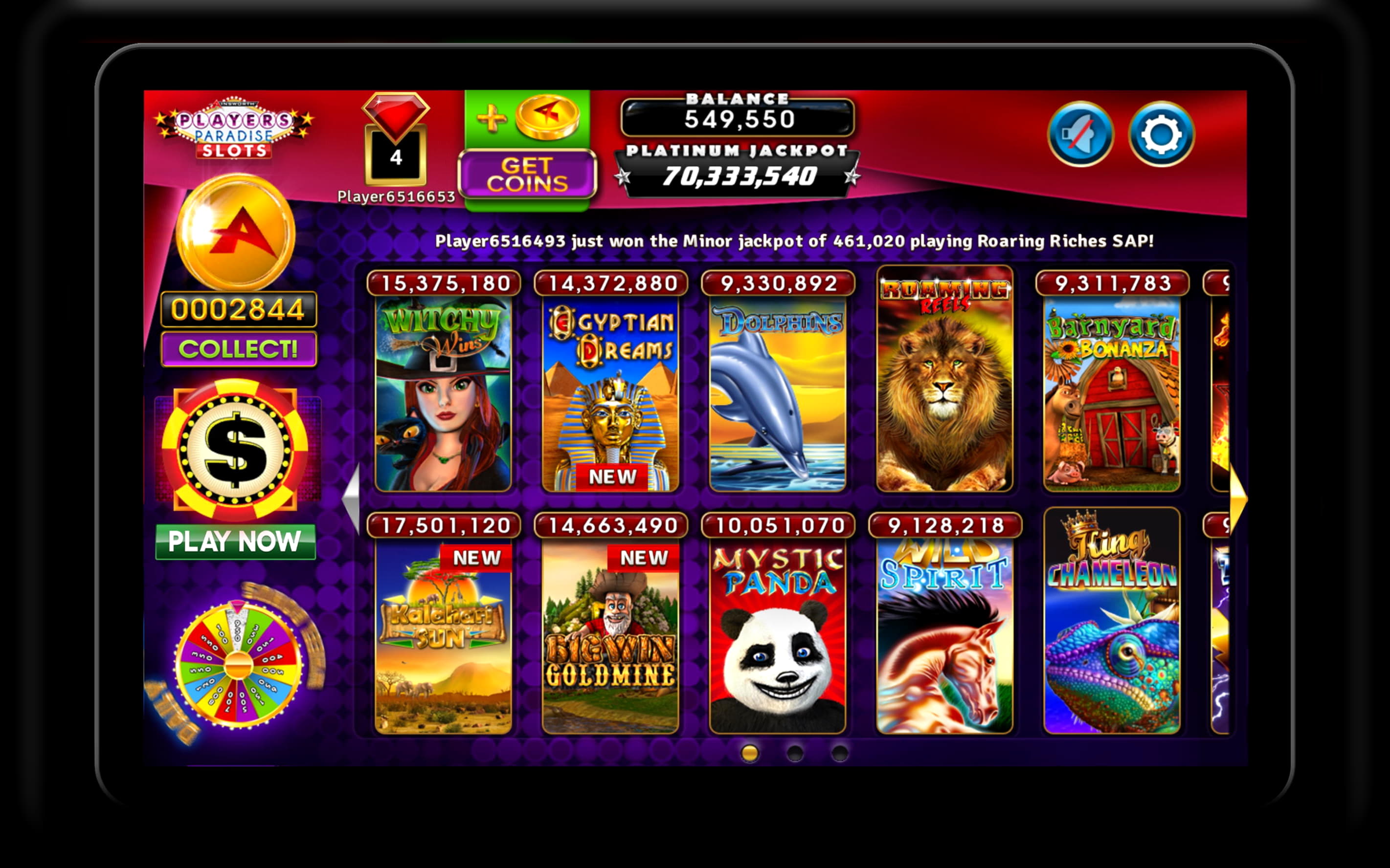 €830 Mobile freeroll slot tournament at bWin Casino