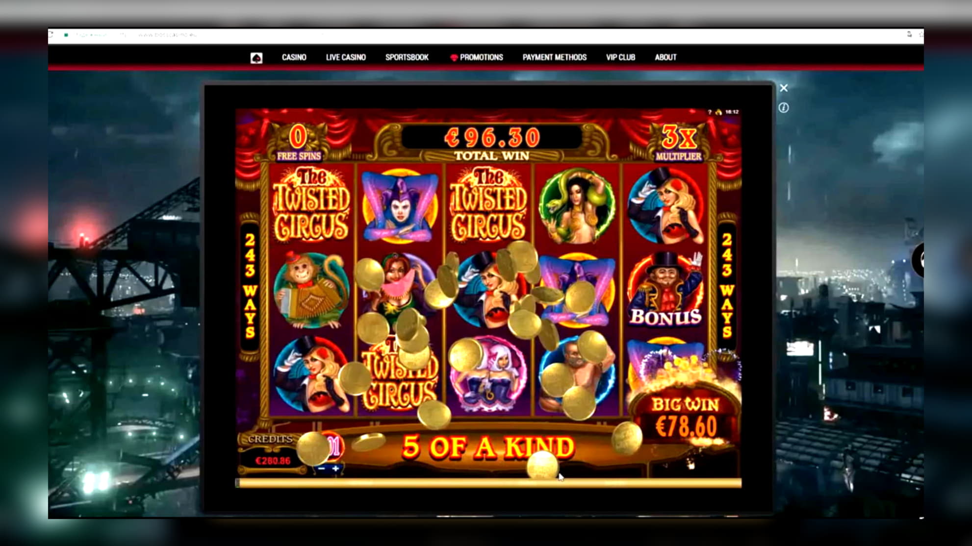 €780 Mobile freeroll slot tournament at Betway Casino