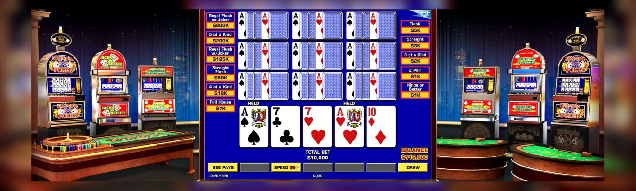 230% Deposit match bonus at Video Slots Casino