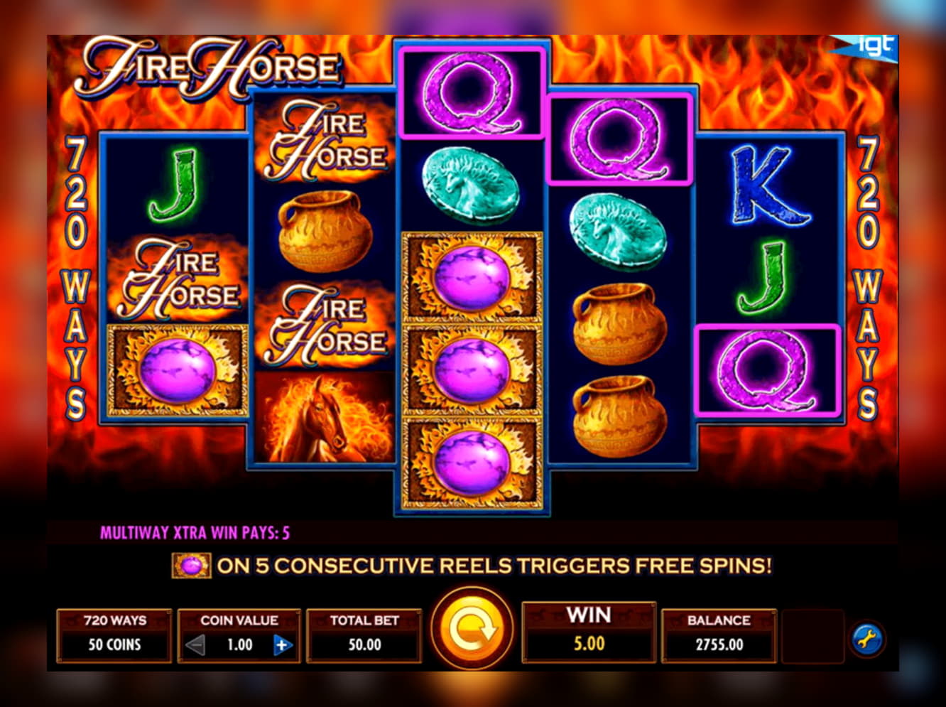 155 free casino spins at Party Casino