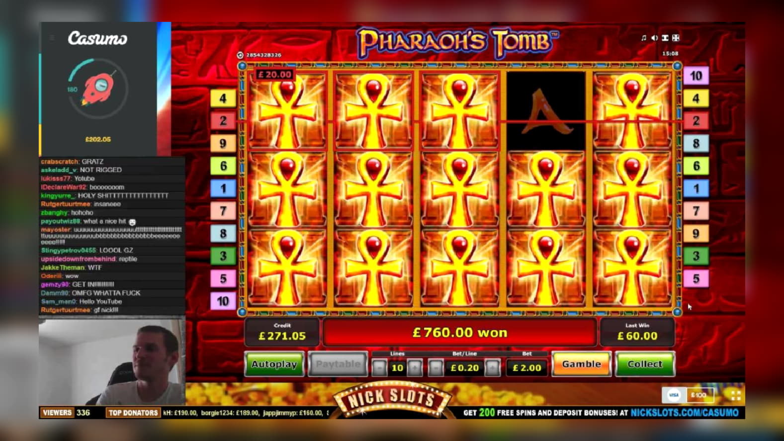 280 Free spins no deposit casino at 888 Casino