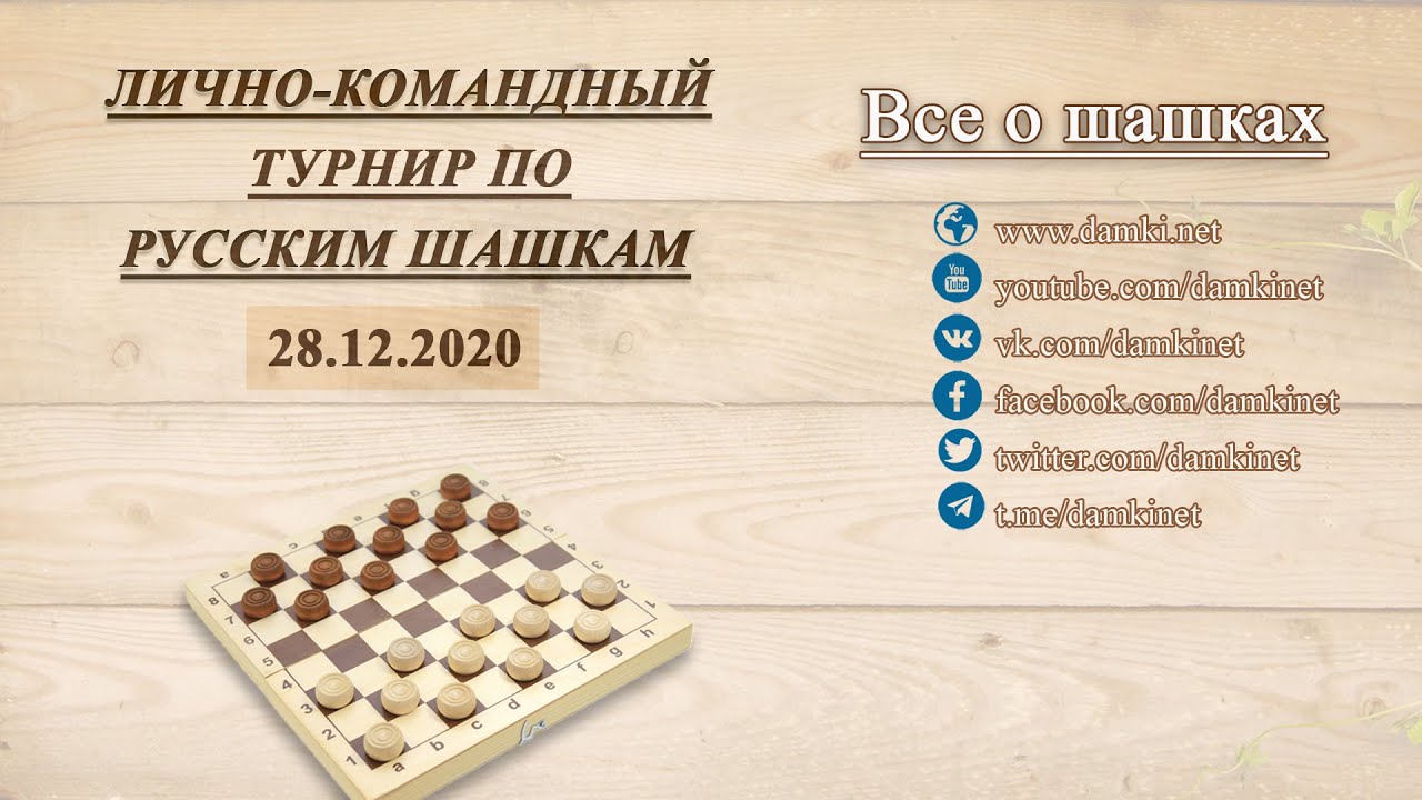 Лично-командный турнир | Русские шашки | Gambler (28.12.2020)