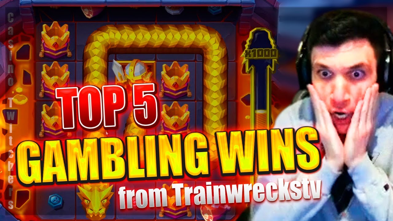 TOP 5 GAMBLING WINS FROM TRAINWRECKSTV | New Insane Win .5 million on Snake Arena Slot