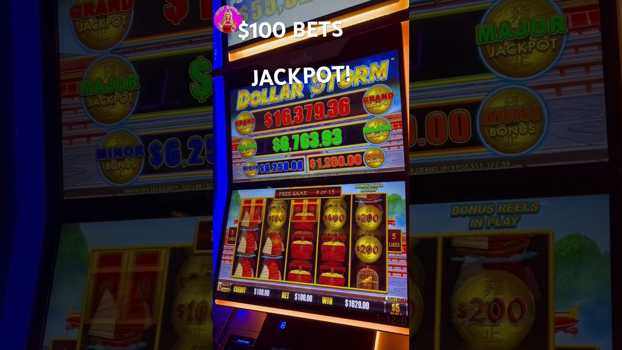 $100 BETS on DOLLAR STORM lands a JACKPOT!! #Norwegian Casino #gambling #lasvegas