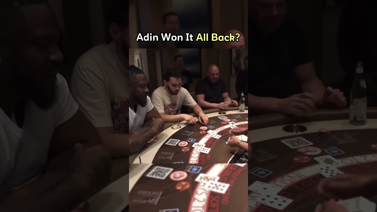 Adin Ross Wins Everything Back On Blackjack? #adinross #danawhite #blackjack #gambling #Norwegian Casino