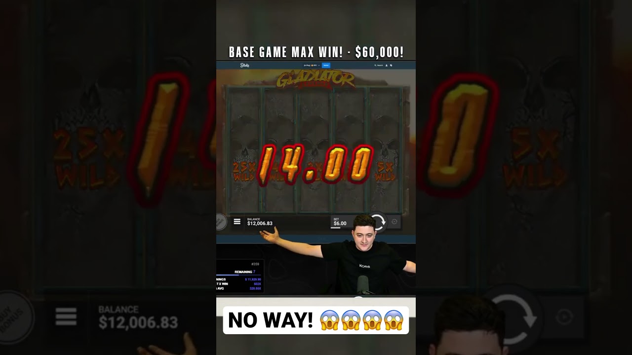 BASE GAME MAX WIN NO WAY!! $60,000.00 #betting #btc #Norwegian Casino #crypto #gambling #giveaway