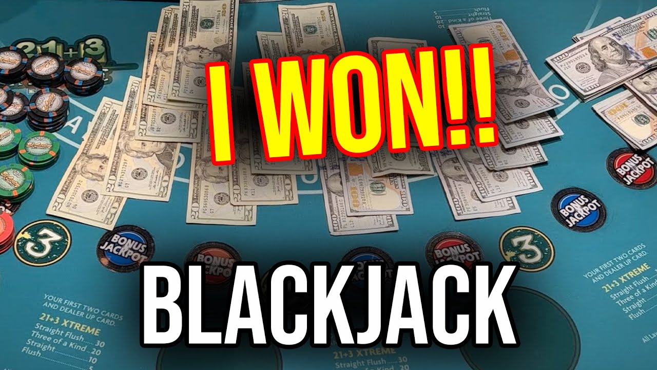BLACKJACK SESSION!! I WON!! BIG DOUBLE DOWNS AND SPLITS!!