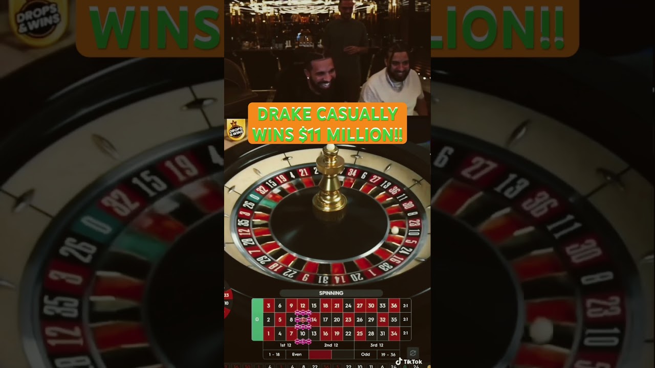 DRAKE CASUALLY WINS $11 MILLION !! #drake #roulette #drakeroulette #gambling #onlineroulette #Norwegian Casino