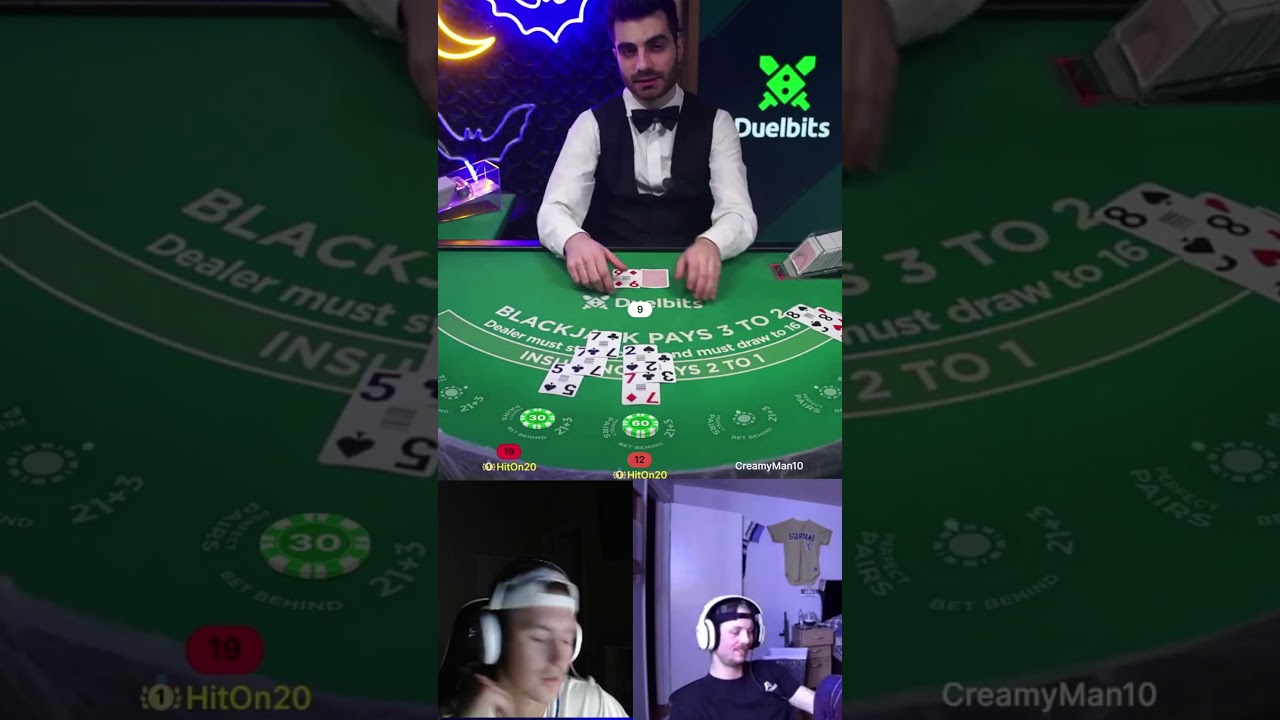 Dealer apologizes after Bad Beat Double Down #blackjack #gambling  #stake #Norwegian Casino #GamblingTwins