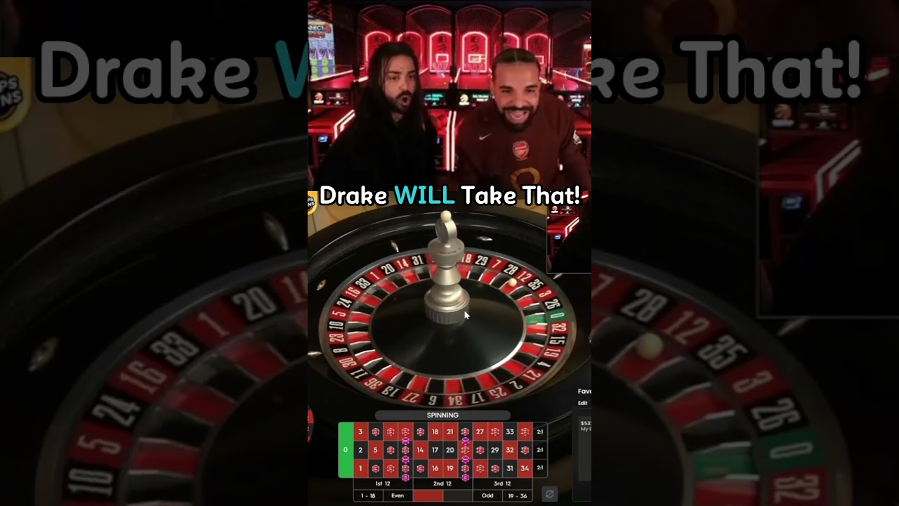 Drake Gets Rich From 1 Spin On Roulette! #drake #roulette #gambling #Norwegian Casino #bigwin #maxwin