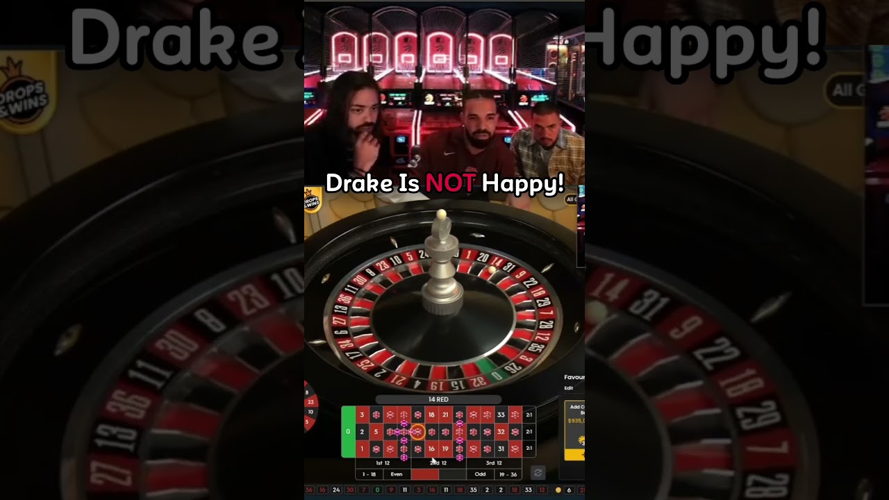 Drake Is NOT Happy With $1,700,000 Win On Roulette! #drake #roulette #gambling #Norwegian Casino #bigwin