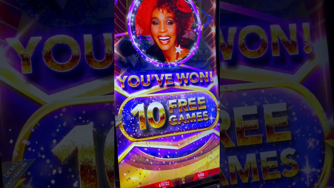 First Look NEW Whitney Houston Slot Machine Bonus! (G2E) #slots #gambling #lasvegas