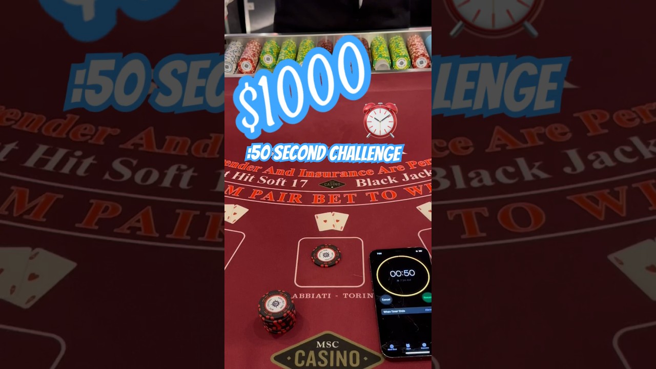 $1000 #blackjack CHALLENGE! #Norwegian Casino Online #gambling ⏰ ?