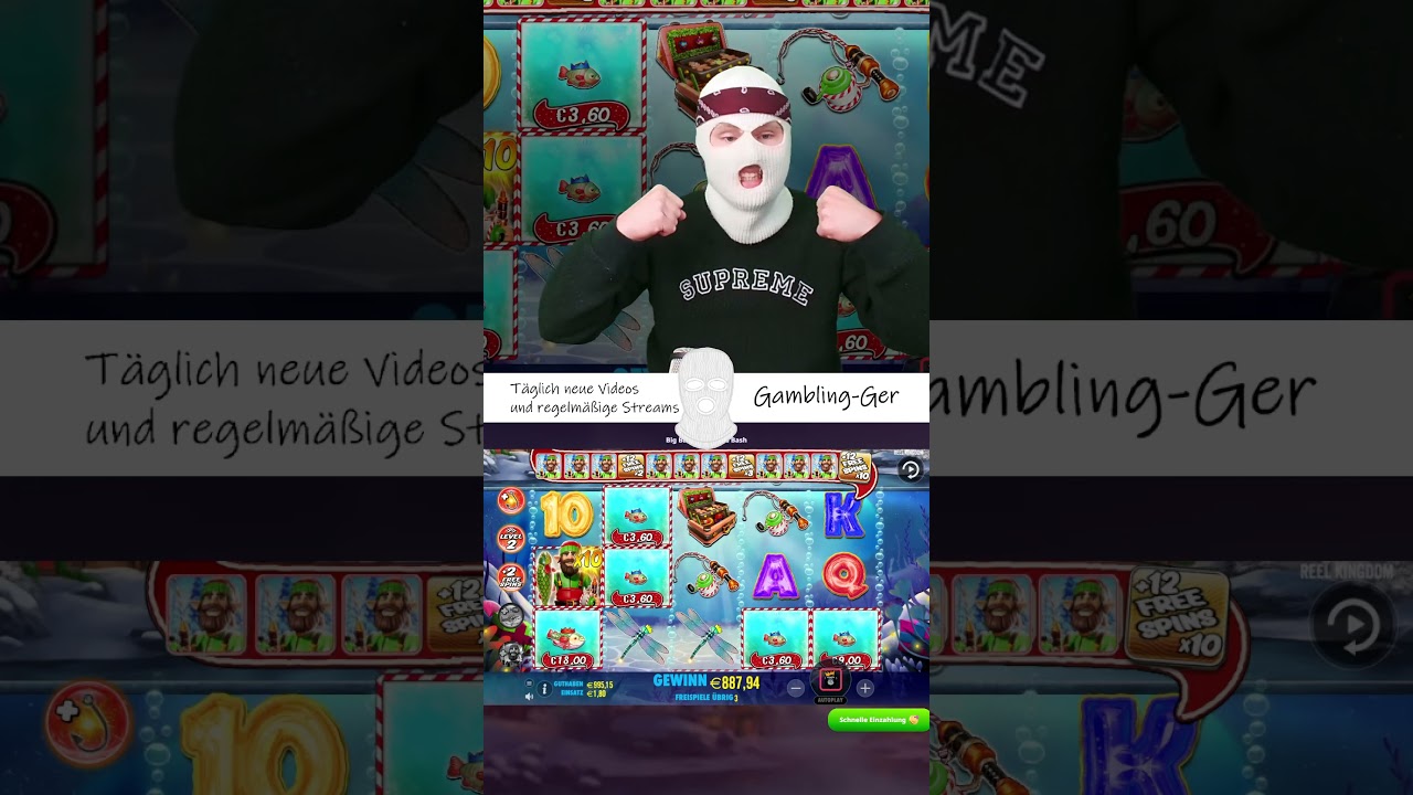 10X in BIG BASS SPLASH!? #bigwin #Norwegian Casino Online #epicwin #gambling #slots #reels #shortvideo #shorts