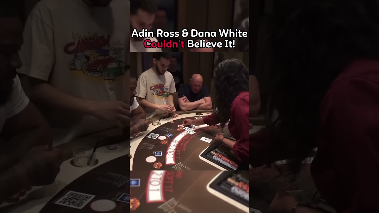 Adin Ross's Blackjack Split Goes Terribly Wrong! #adinross #danawhite #gambling #blackjack #Norwegian Casino