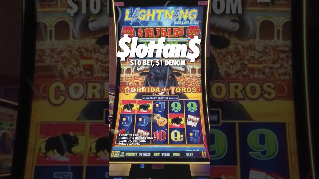 BONUS TRIGGER ON THE CORRIDA DE TOROS SLOTMACHINE AT THE JAMUL Norwegian Casino!!! #shorts #california #fyp