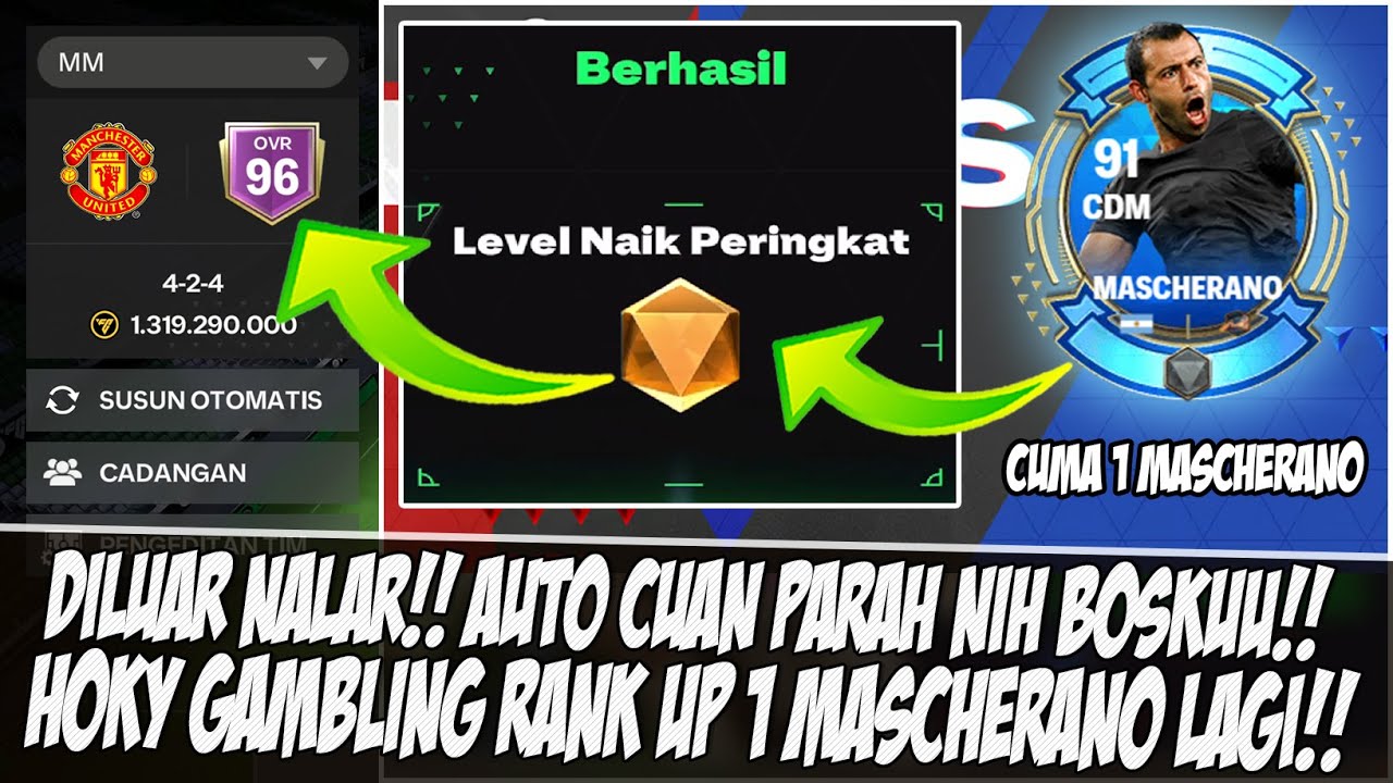 ?JANGAN DITIRU!! GAMBLING CARI COIN DENGAN PEMAIN UNIVERSAL MASCHERANO AUTO CUAN EA SPORT FC MOBILE