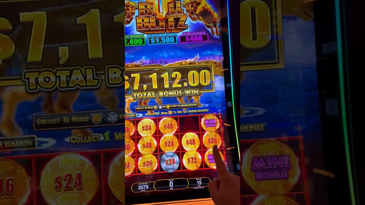 My BIGGEST JACKPOT On Bull Blitz Slot Machine #casinogames #casinogame #Norwegian Casino Online