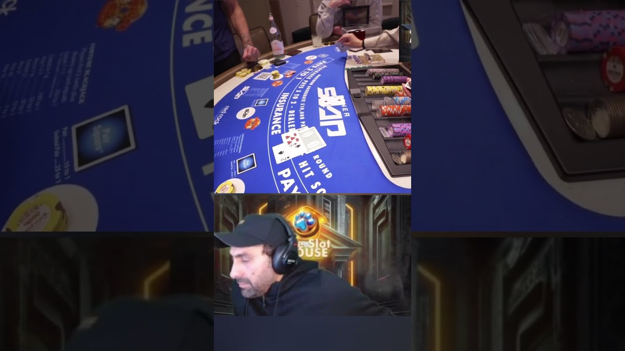 Stevewilldoit made HUGE Double down! Mission to pay Dana White's Gambling Debt! #blackjack