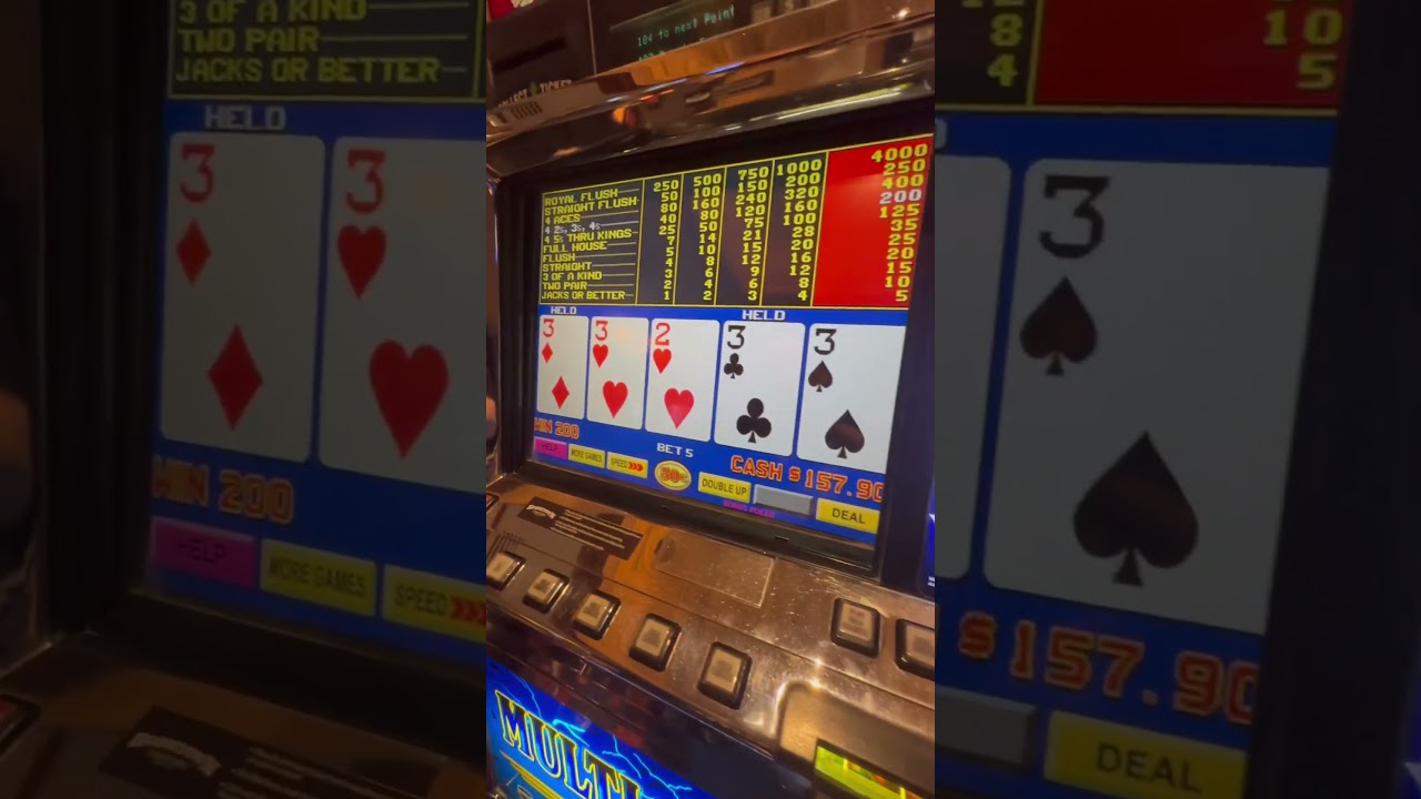 Video Poker: She Got Quad 3’s For Christmas!?? #videopoker #slots #gambling #Norwegian Casinos